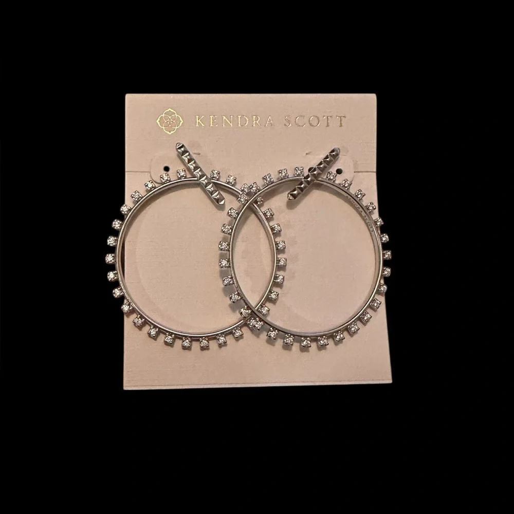 Kendra Scott Charlie Grace Earrings in Silver NWT